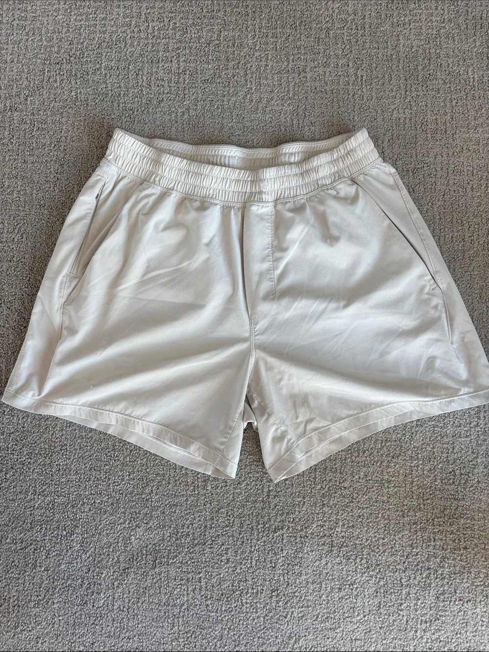 lululemon athletica Men White Athletic Shorts
